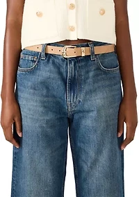 Hammered Buckle Textured Belt