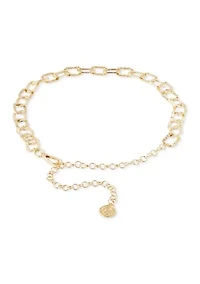 Hammered Links Chain Belt