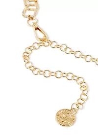 Hammered Links Chain Belt