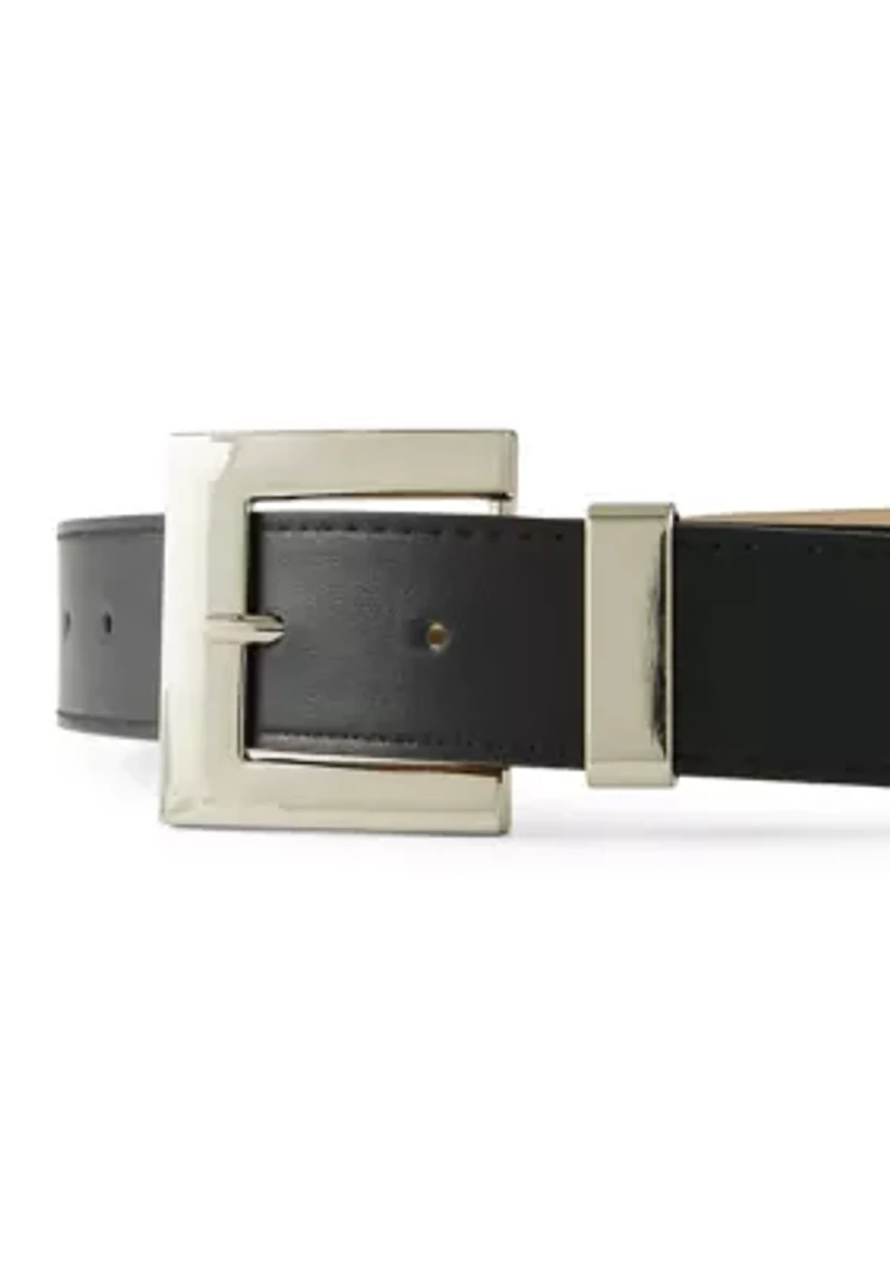 35mm Smooth Belt with Wide Rim Buckle