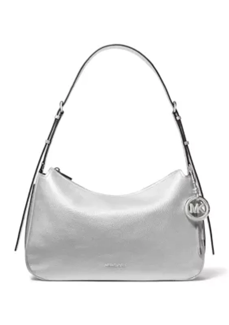 Nolita Metallic Pebbled Leather Convertible Shoulder Bag