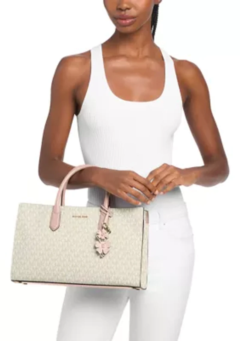 Scarlett Medium Satchel with Charm