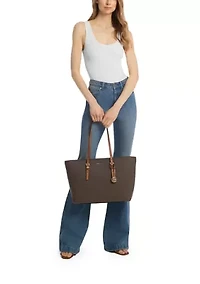 Quinn Large East West Top Zip Tote Bag