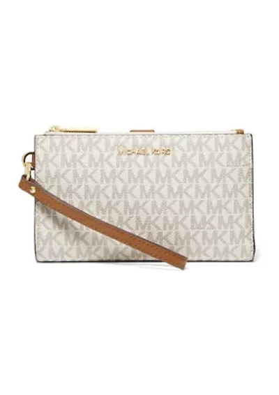 Jet Set Double Zip Wristlet