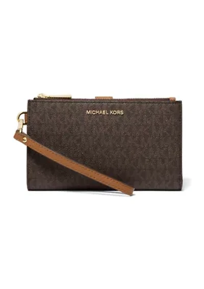 Jet Set Double Zip Wristlet