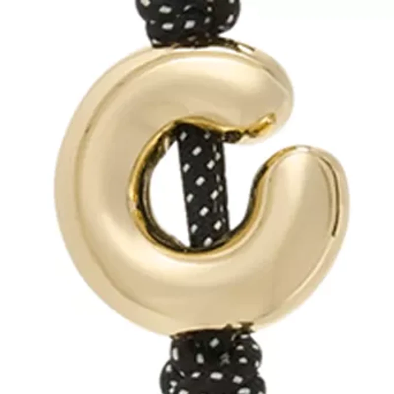 Charms Metal C Bubble Cord Charm 