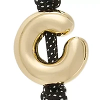 Charms Metal C Bubble Cord Charm 