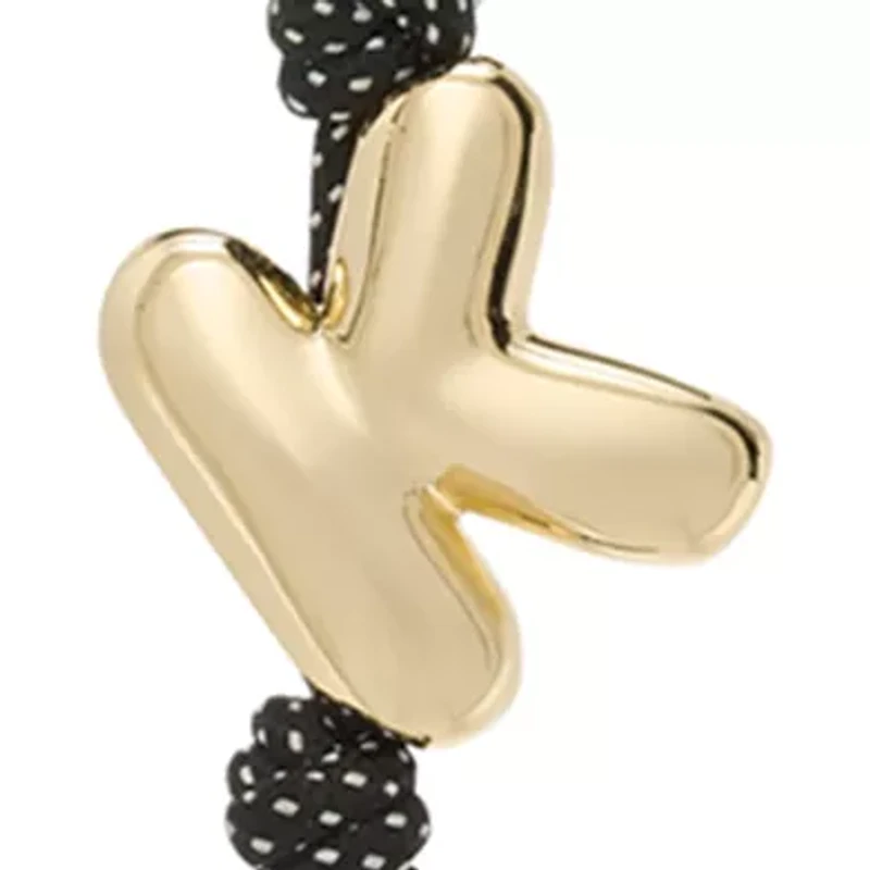 Charms Metal K Bubble Cord Charm 
