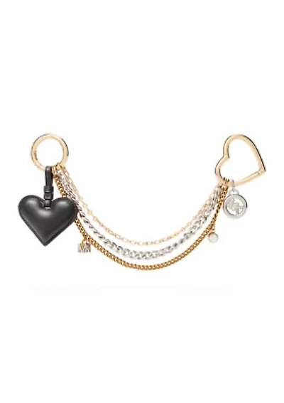 Metal Jewel Hear Chain Charm