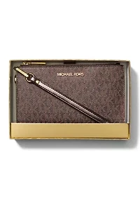 Jet Set Double Zip Wristlet