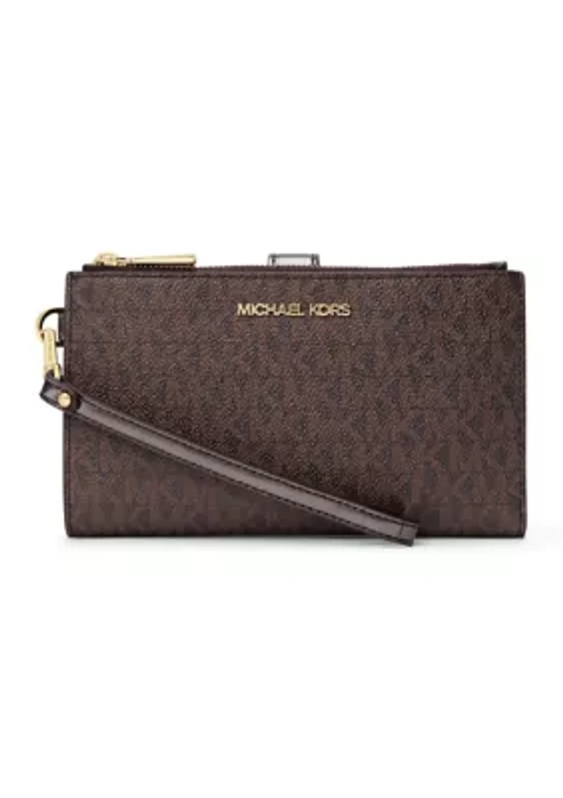 Jet Set Double Zip Wristlet