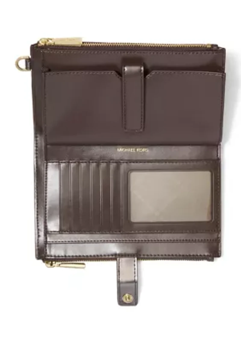 Jet Set Double Zip Wristlet