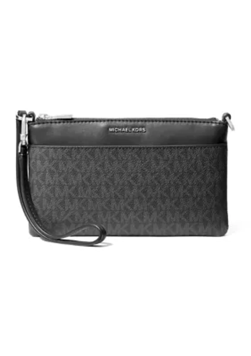 Jet Set Medium Signature Logo Convertible Wristlet