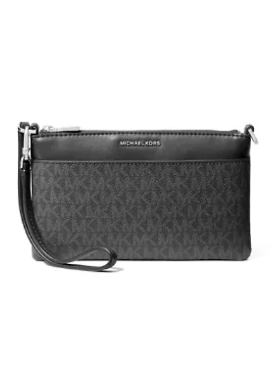 Jet Set Medium Signature Logo Convertible Wristlet