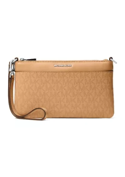 Jet Set Medium Signature Logo Convertible Wristlet