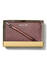 Jet Set Double Zip Wristlet