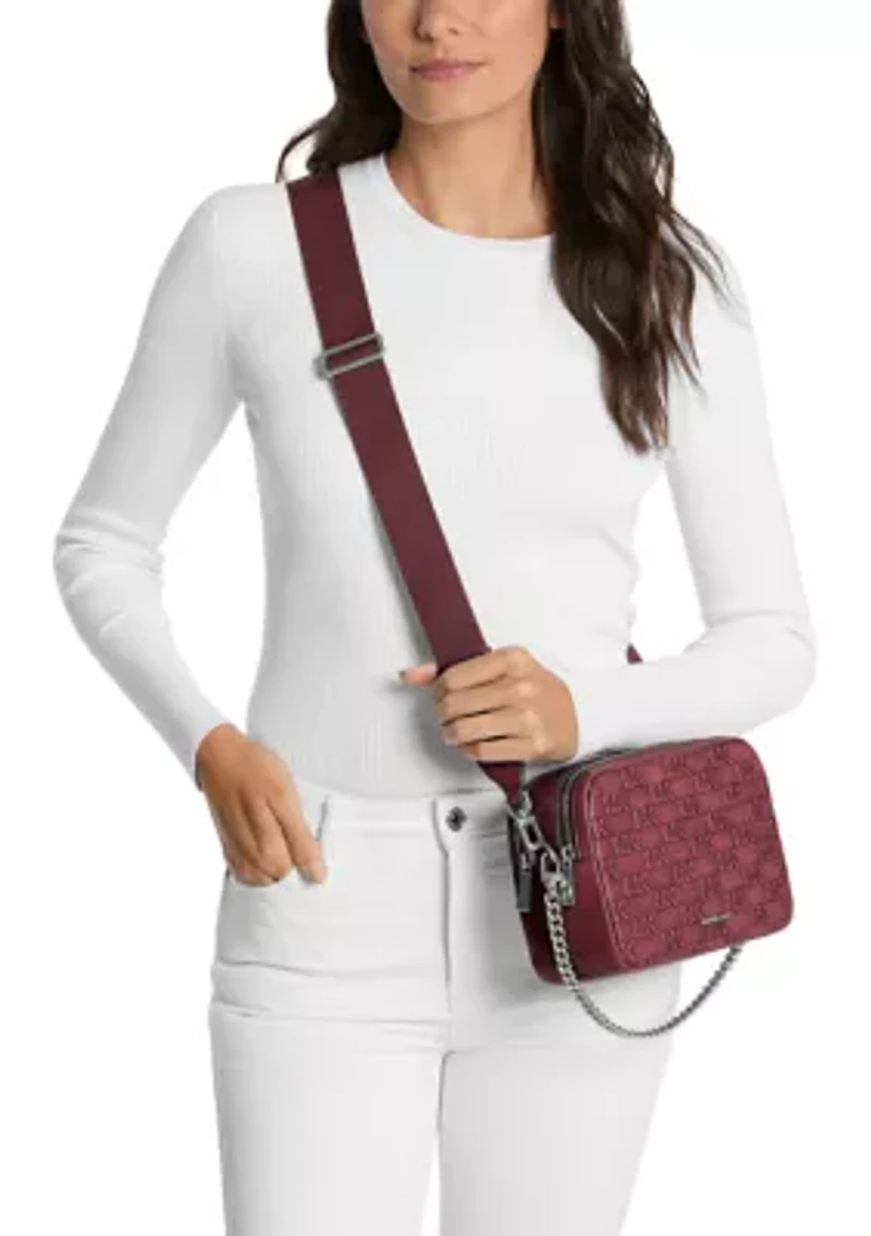 Bryant Medium Double-Zip Chain Camera Crossbody