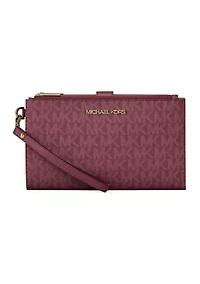 Jet Set Double Zip Wristlet