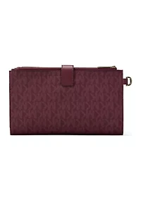 Jet Set Double Zip Wristlet