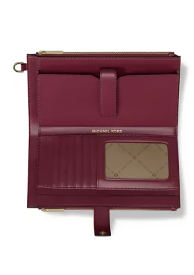 Jet Set Double Zip Wristlet
