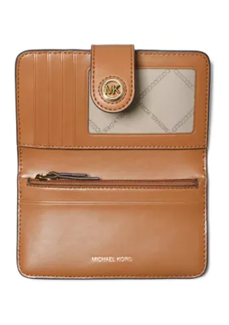 MK Charm Medium Tab Pocket Bifold Wallet