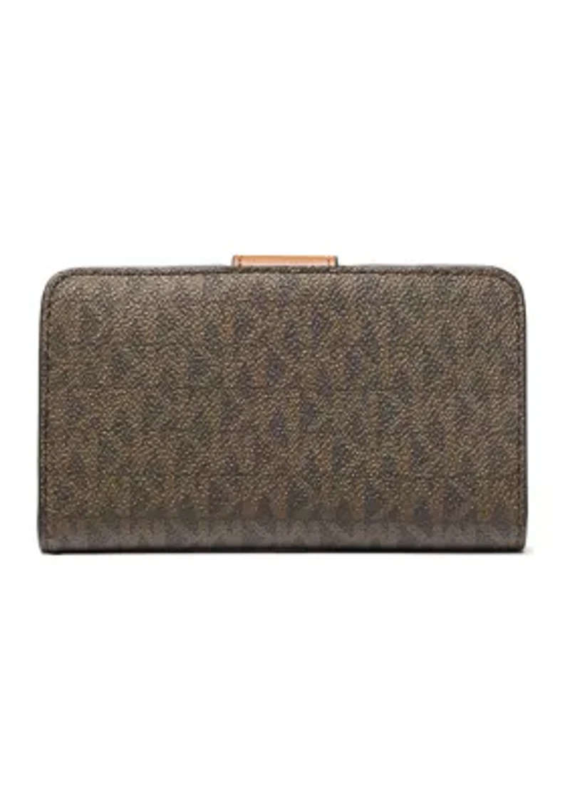 MK Charm Medium Tab Pocket Bifold Wallet