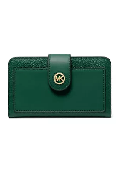 MK Charm Medium Tab Pocket Bifold Wallet