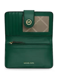 MK Charm Medium Tab Pocket Bifold Wallet