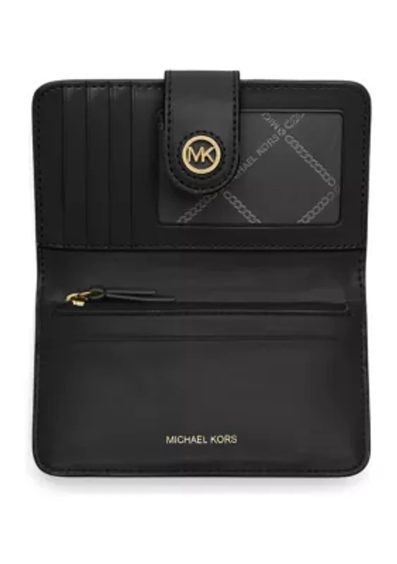 MK Charm Medium Tab Pocket Bifold Wallet