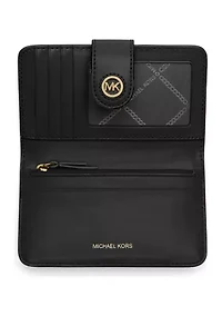 MK Charm Medium Tab Pocket Bifold Wallet