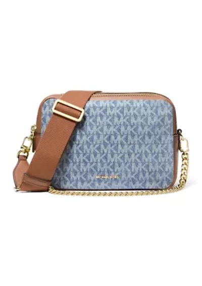 Bryant Medium Double‑Zip Chain Camera Crossbody