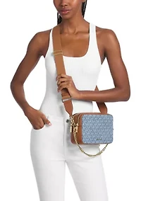 Bryant Medium Double‑Zip Chain Camera Crossbody