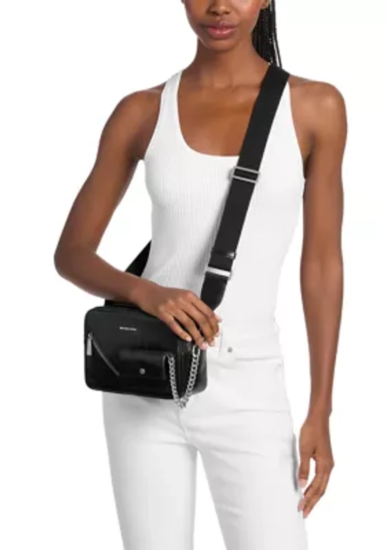 Brytant Medium Double Zip Up Camera Crossbody Bag
