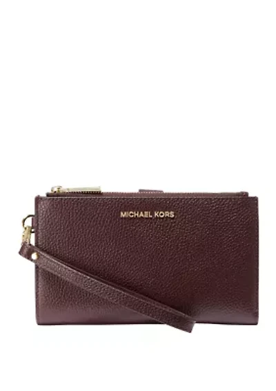 Jet Set Double Zip Wristlet