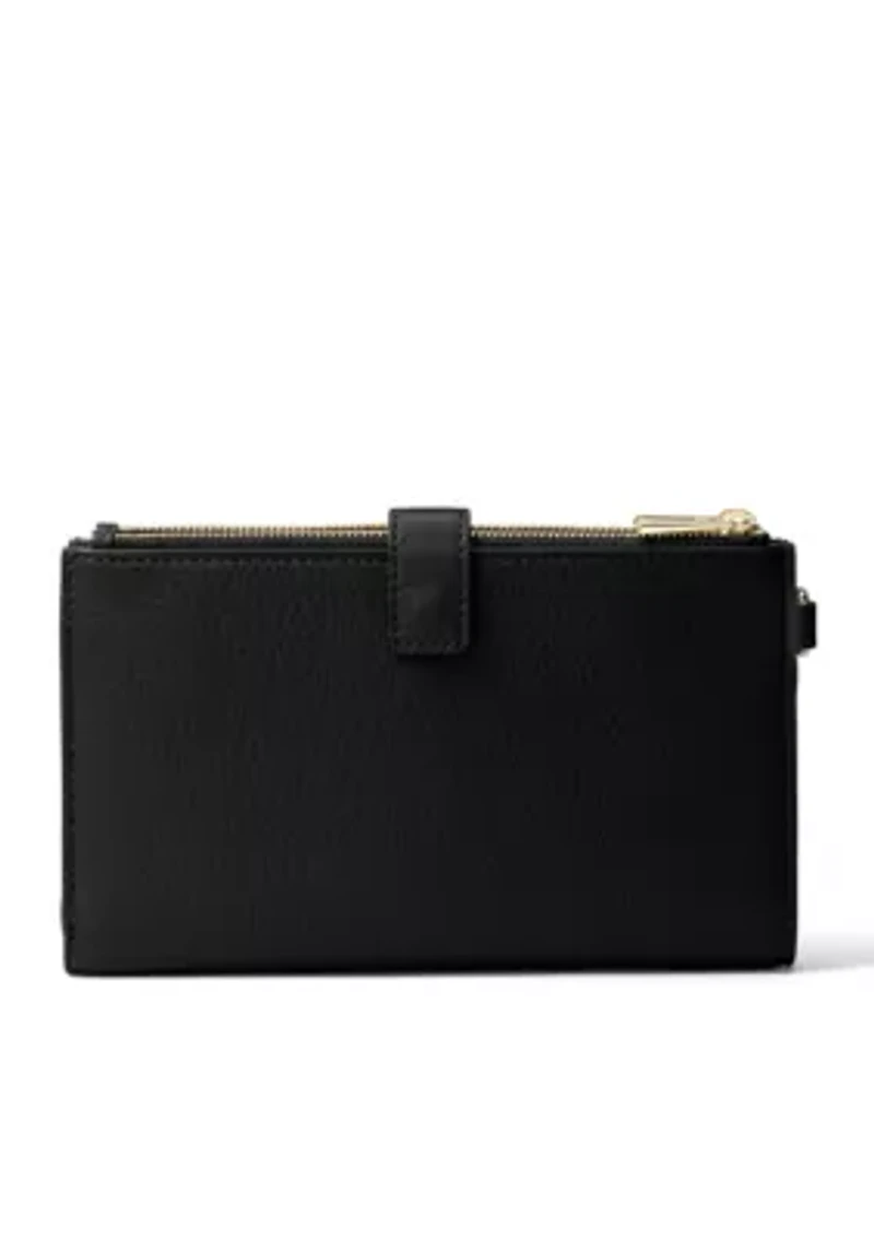 Jet Set Double Zip Wristlet