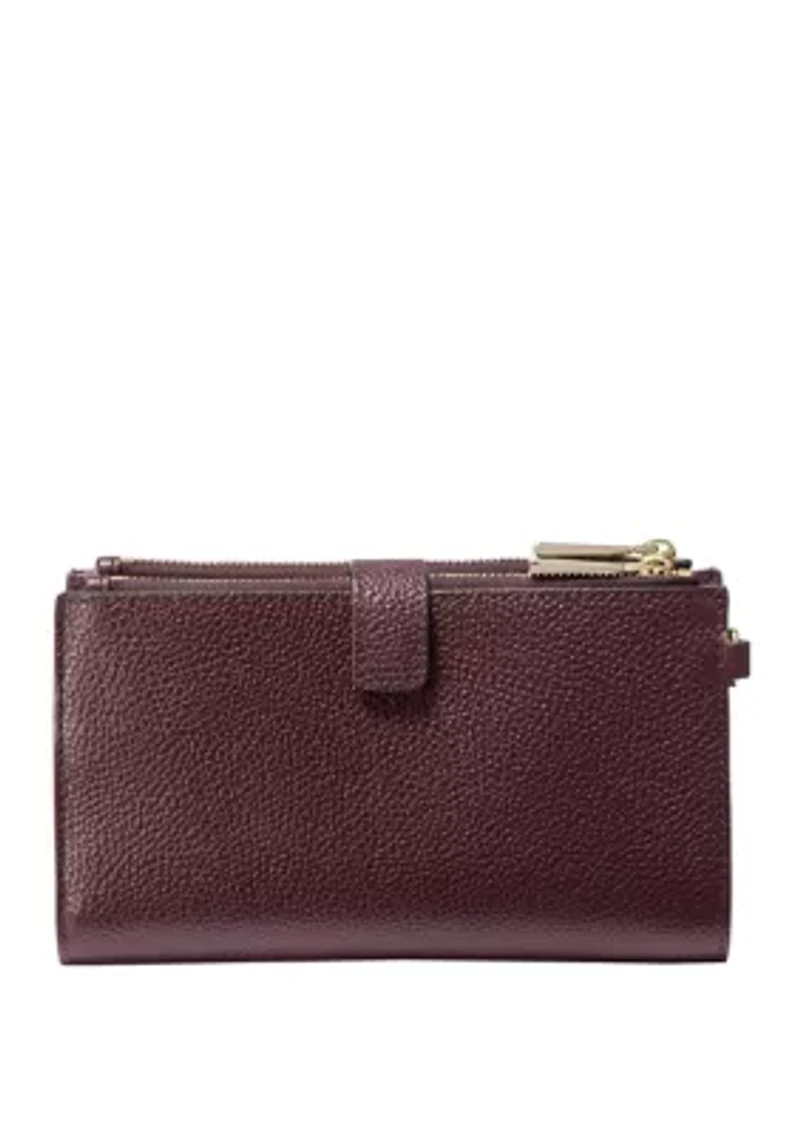 Jet Set Double Zip Wristlet