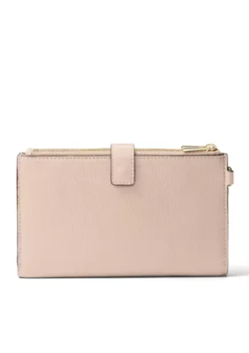 Jet Set Double Zip Wristlet