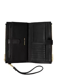 Jet Set Double Zip Wristlet