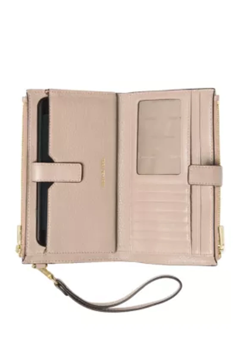 Jet Set Double Zip Wristlet