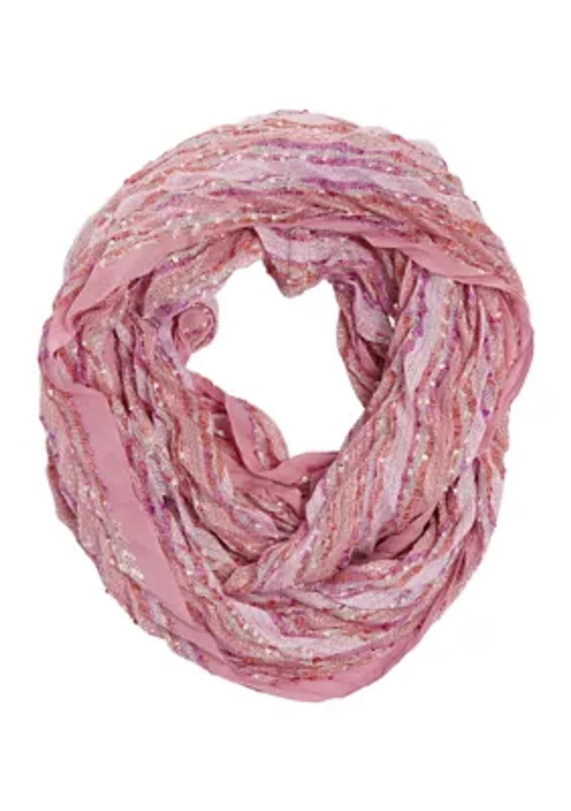 Pleated Infinity Scarf