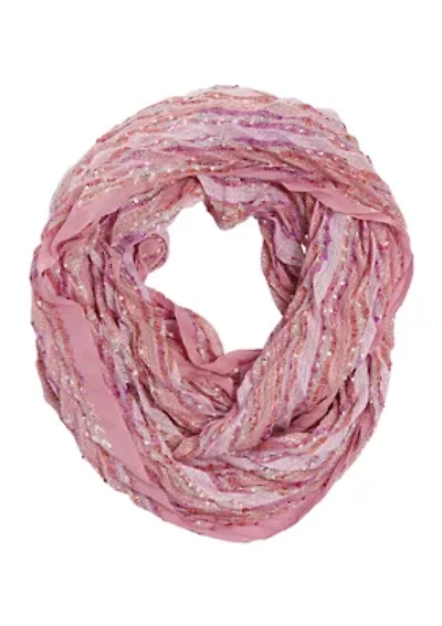 Pleated Infinity Scarf
