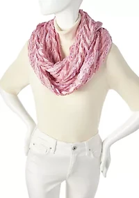 Pleated Infinity Scarf