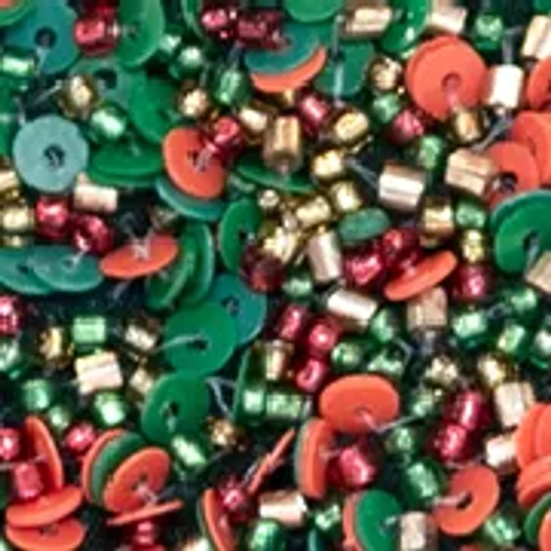 Beaded Half Flap Clutch