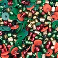 Beaded Half Flap Clutch