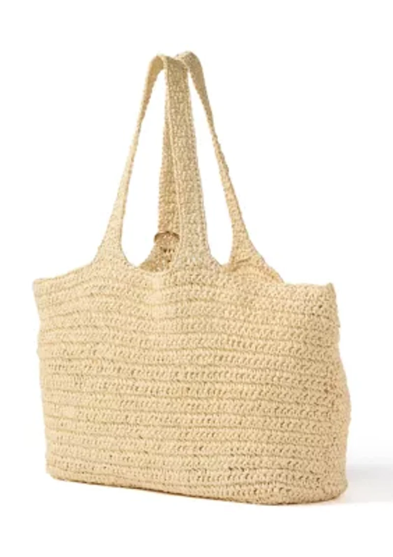 Crochet Tote with Trim