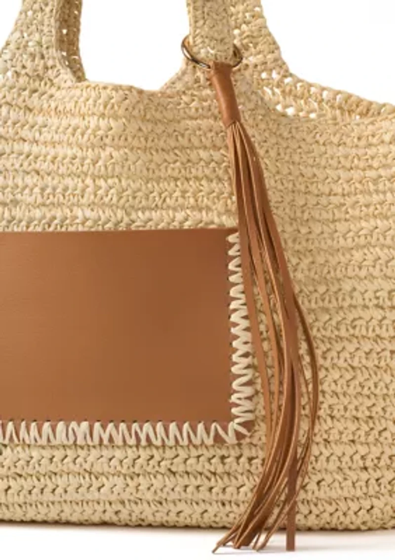 Crochet Tote with Trim