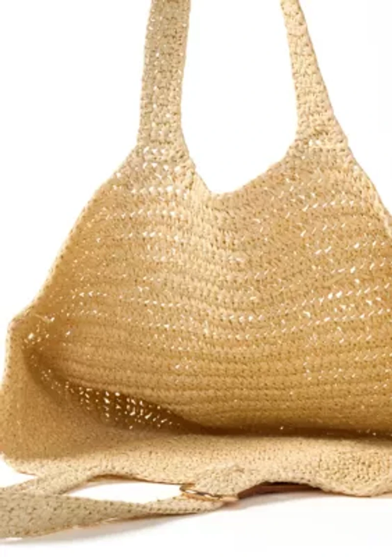 Crochet Tote with Trim