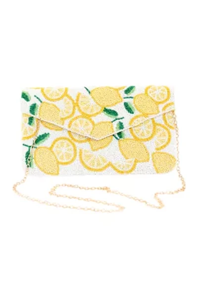 Beaded Clutch with Crossbody Strap