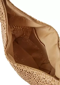 Crochet Crossbody Hobo Bag