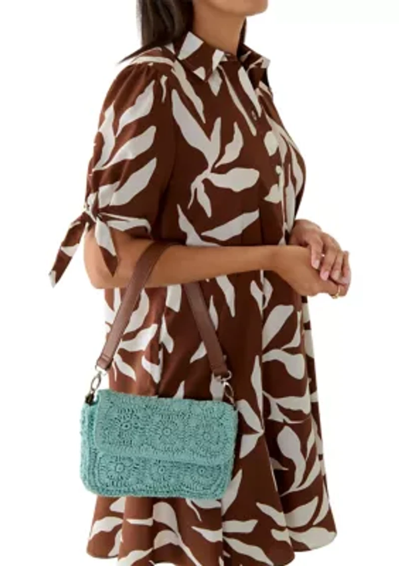 Crochet Square Shoulder Bag
